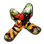 Fresh Fruits And Vegetables Print Muay Thai Shin Guard