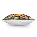 Fresh Fruits And Vegetables Print Pillow Cover