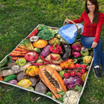 Fresh Fruits And Vegetables Print Quilt