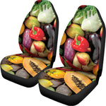 Fresh Fruits And Vegetables Print Universal Fit Car Seat Covers