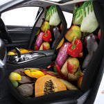 Fresh Fruits And Vegetables Print Universal Fit Car Seat Covers