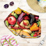 Fresh Fruits And Vegetables Print Women's Shorts