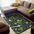 Fresh Green Fruit And Vegetables Print Floor Mat