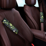 Fresh Green Fruit And Vegetables Print Car Seat Belt Covers