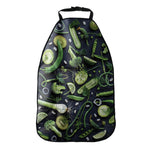 Fresh Green Fruit And Vegetables Print Car Seat Organizers