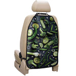 Fresh Green Fruit And Vegetables Print Car Seat Organizers
