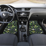 Fresh Green Fruit And Vegetables Print Front and Back Car Floor Mats