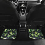 Fresh Green Fruit And Vegetables Print Front and Back Car Floor Mats