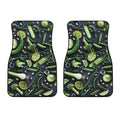 Fresh Green Fruit And Vegetables Print Front Car Floor Mats