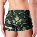 Fresh Green Fruit And Vegetables Print Men's Boxer Briefs