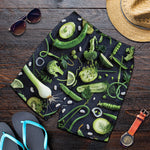 Fresh Green Fruit And Vegetables Print Men's Shorts