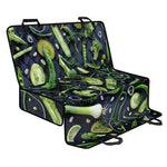 Fresh Green Fruit And Vegetables Print Pet Car Back Seat Cover
