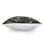 Fresh Green Fruit And Vegetables Print Pillow Cover