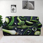 Fresh Green Fruit And Vegetables Print Sofa Cover
