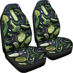 Fresh Green Fruit And Vegetables Print Universal Fit Car Seat Covers