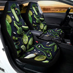 Fresh Green Fruit And Vegetables Print Universal Fit Car Seat Covers