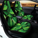 Fresh Green Leaf Print Universal Fit Car Seat Covers