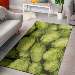 Fresh Hop Cone Print Area Rug