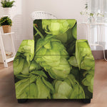 Fresh Hop Cone Print Armchair Slipcover