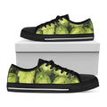 Fresh Hop Cone Print Black Low Top Sneakers