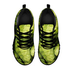 Fresh Hop Cone Print Black Sneakers