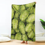 Fresh Hop Cone Print Blanket