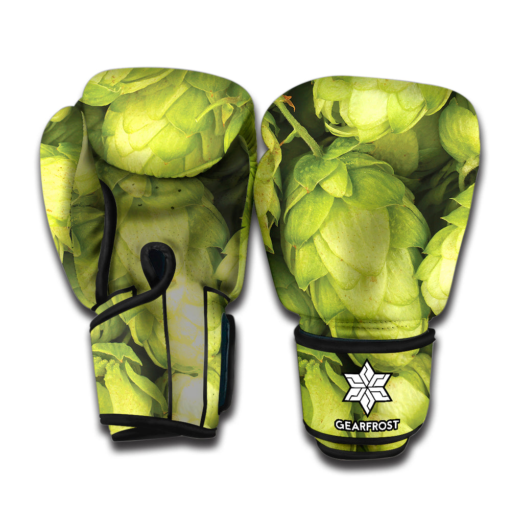 Fresh Hop Cone Print Boxing Gloves