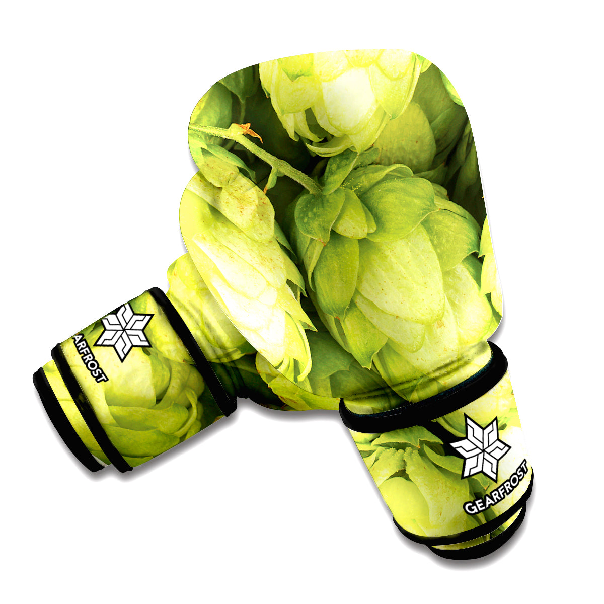 Fresh Hop Cone Print Boxing Gloves