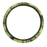 Fresh Hop Cone Print Car Steering Wheel Cover