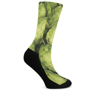 Fresh Hop Cone Print Crew Socks