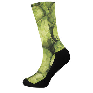 Fresh Hop Cone Print Crew Socks