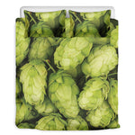 Fresh Hop Cone Print Duvet Cover Bedding Set