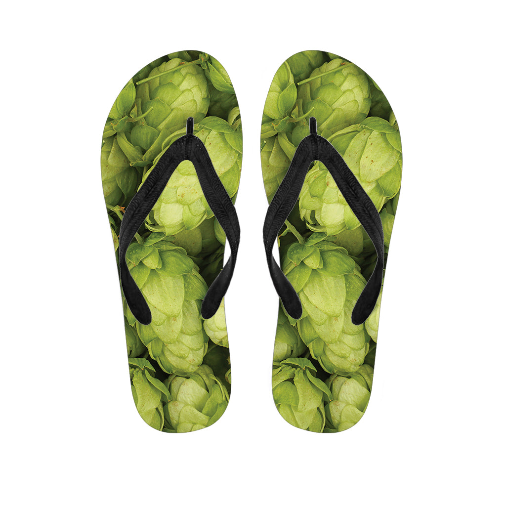 Fresh Hop Cone Print Flip Flops