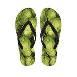 Fresh Hop Cone Print Flip Flops