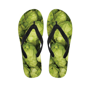 Fresh Hop Cone Print Flip Flops