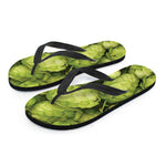 Fresh Hop Cone Print Flip Flops