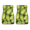 Fresh Hop Cone Print Front Car Floor Mats