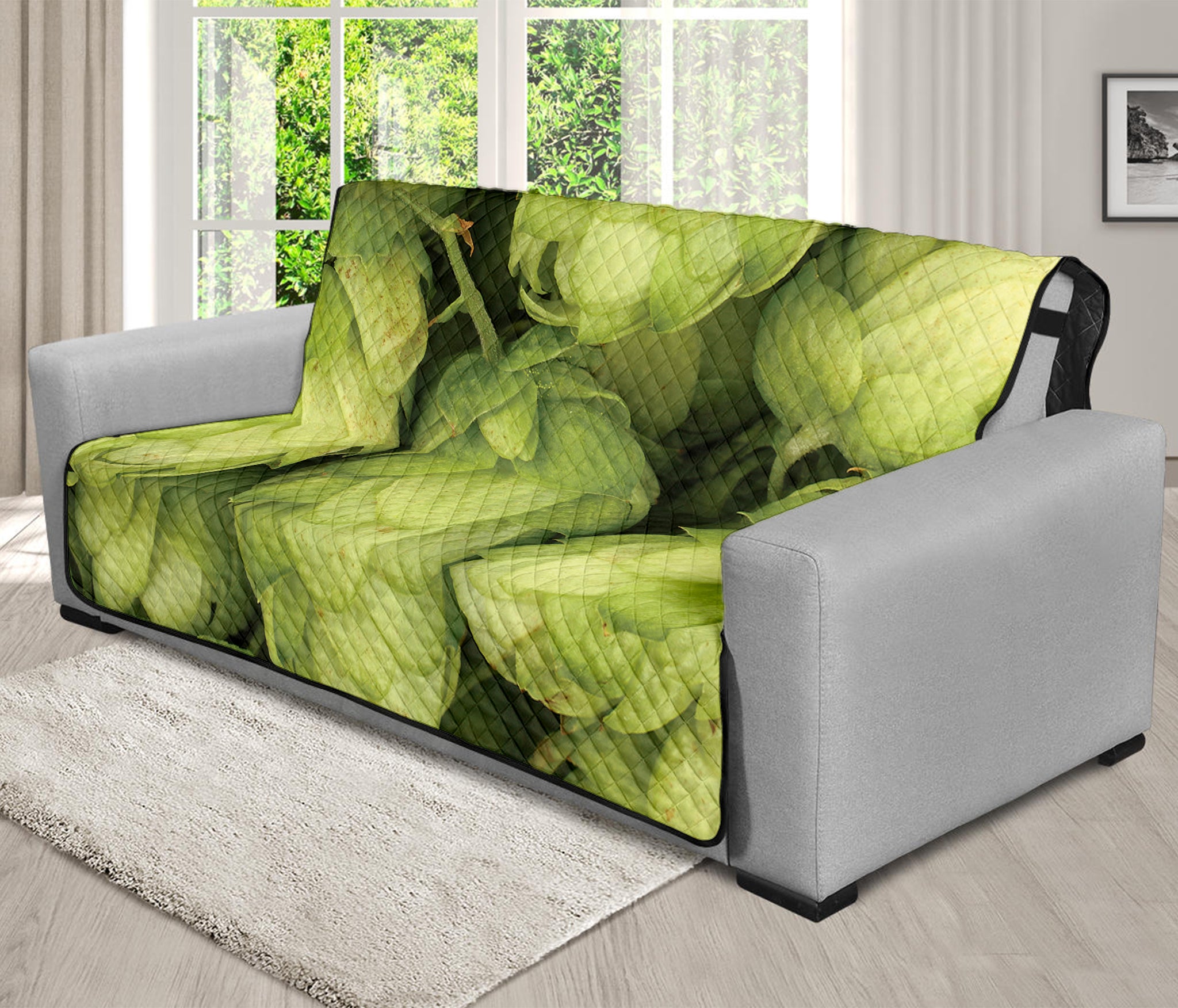 Fresh Hop Cone Print Futon Protector