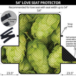 Fresh Hop Cone Print Loveseat Protector