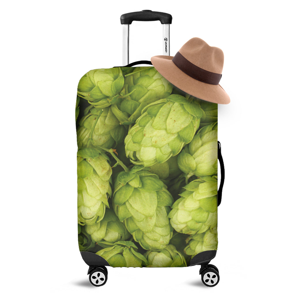 Fresh Hop Cone Print Luggage Cover