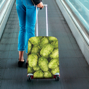 Fresh Hop Cone Print Luggage Cover