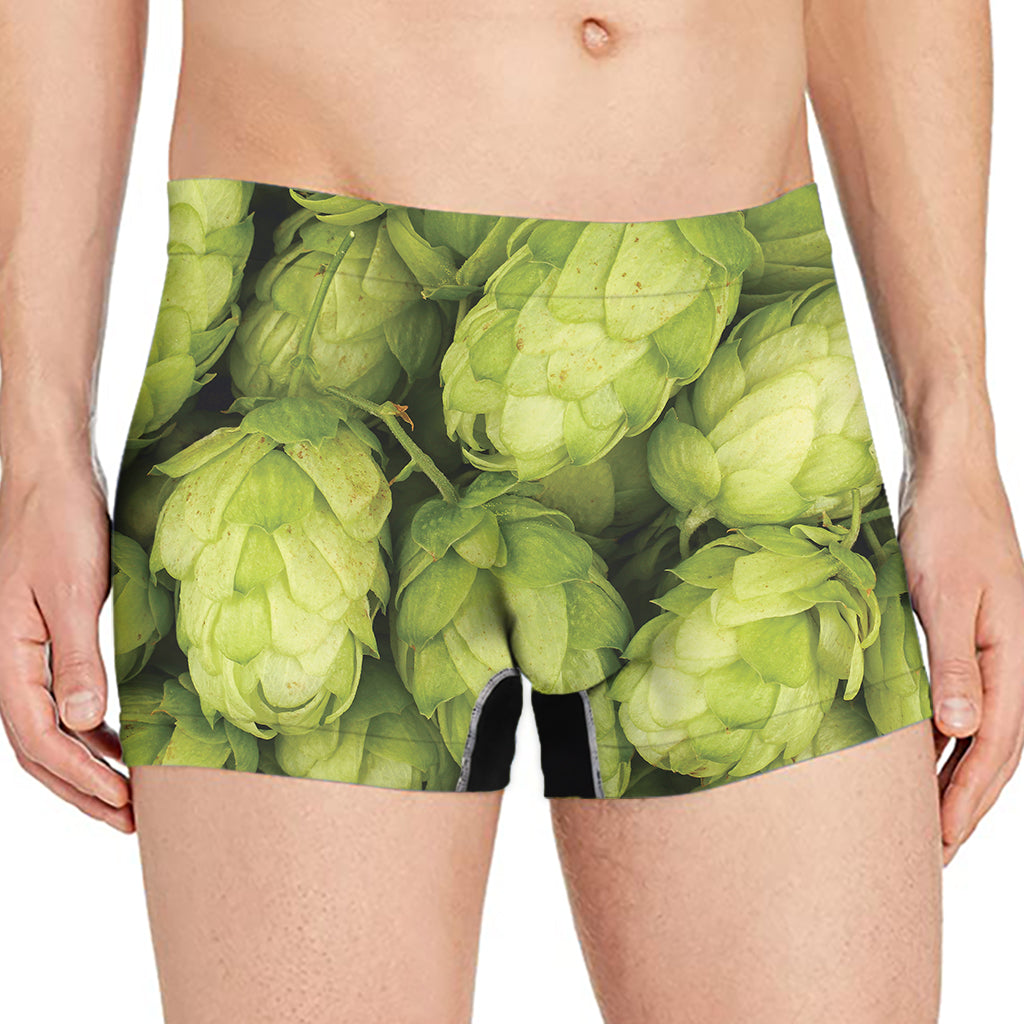 Fresh Hop Cone Print Men's Boxer Briefs