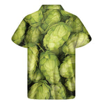 Fresh Hop Cone Print Men's Short Sleeve Shirt