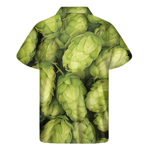 Fresh Hop Cone Print Men's Short Sleeve Shirt