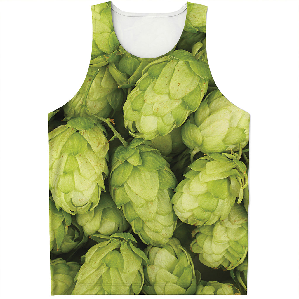 Fresh Hop Cone Print Men's Tank Top