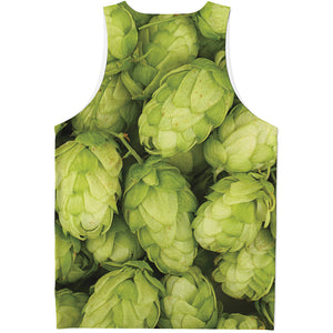 Fresh Hop Cone Print Men's Tank Top