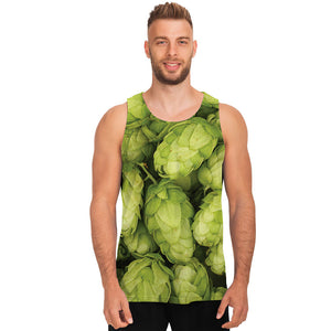 Fresh Hop Cone Print Men's Tank Top