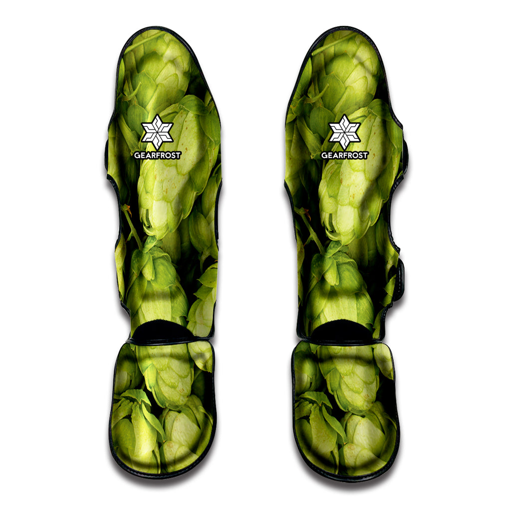 Fresh Hop Cone Print Muay Thai Shin Guard