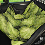 Fresh Hop Cone Print Pet Car Back Seat Cover