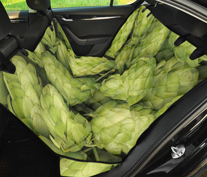 Fresh Hop Cone Print Pet Car Back Seat Cover